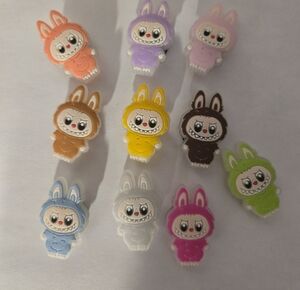 Labubu Inspired GLOW IN THE DARK Croc Charms- Assorted Colors